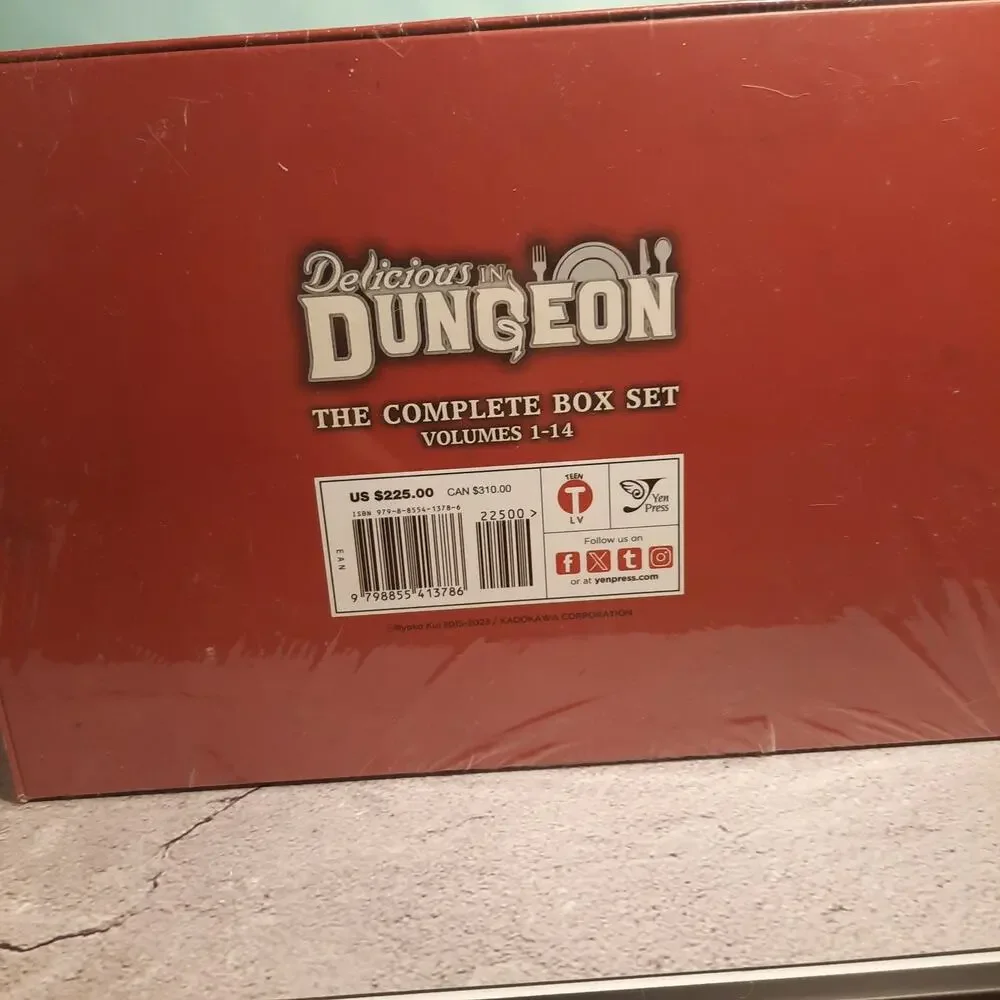 📚 Delicious in Dungeon Box Set Vol. 1-14 Official English Manga Sealed
